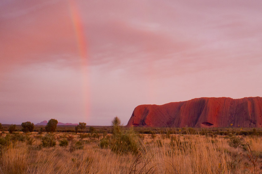 Uluru with Kata Tjuta in the disctance