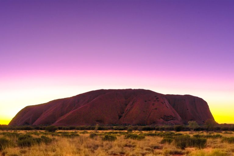 Sunrise And Sunset At Uluru Uluru Australia